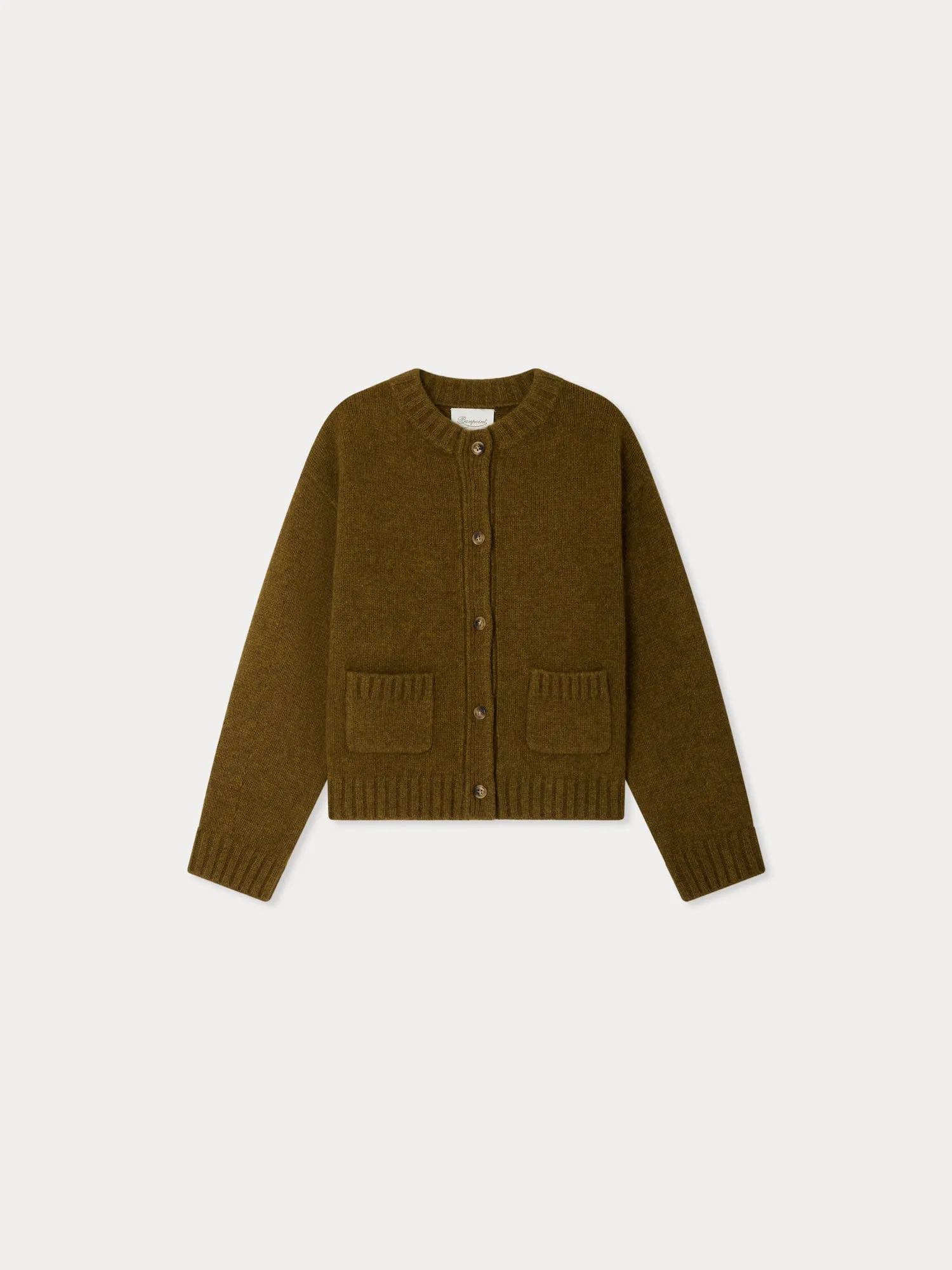 Cardigan Duncan kaki avec poches sold by Bonpoint product image thumbnail 2