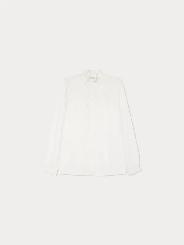 Blouse Jaimara en dentelle en coton biologique sold by Bonpoint