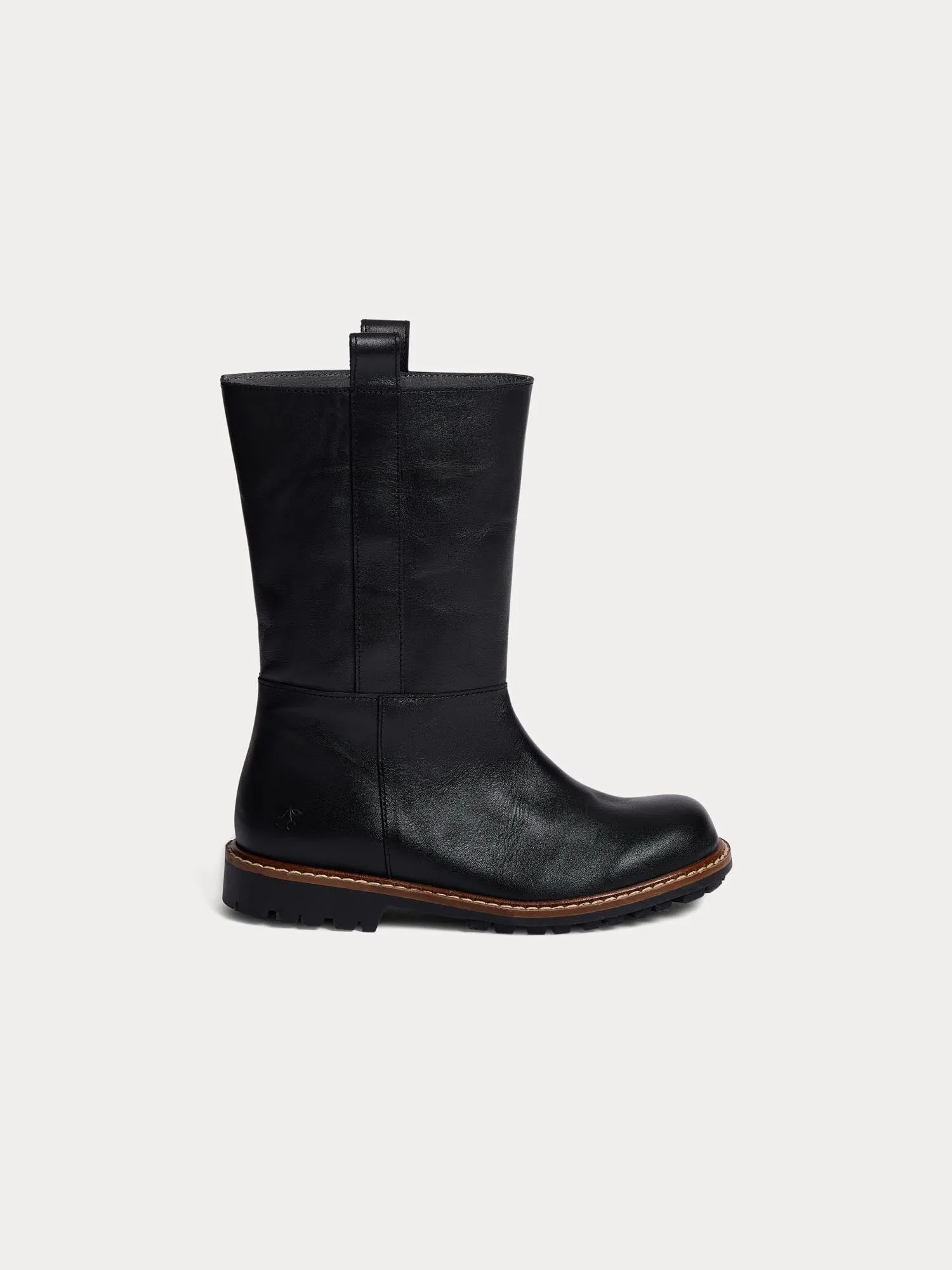 Boots Gab montantes en cuir sold by Bonpoint