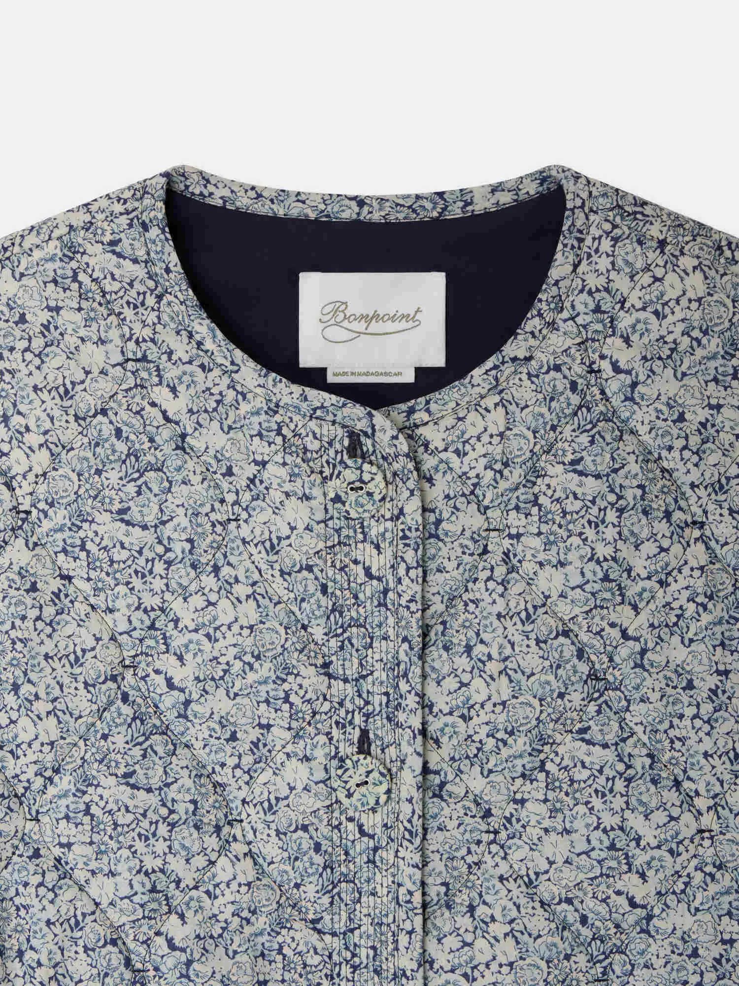 Veste matelassée Lise-Marie en tissu Liberty en coton biologique sold by Bonpoint product image thumbnail 4