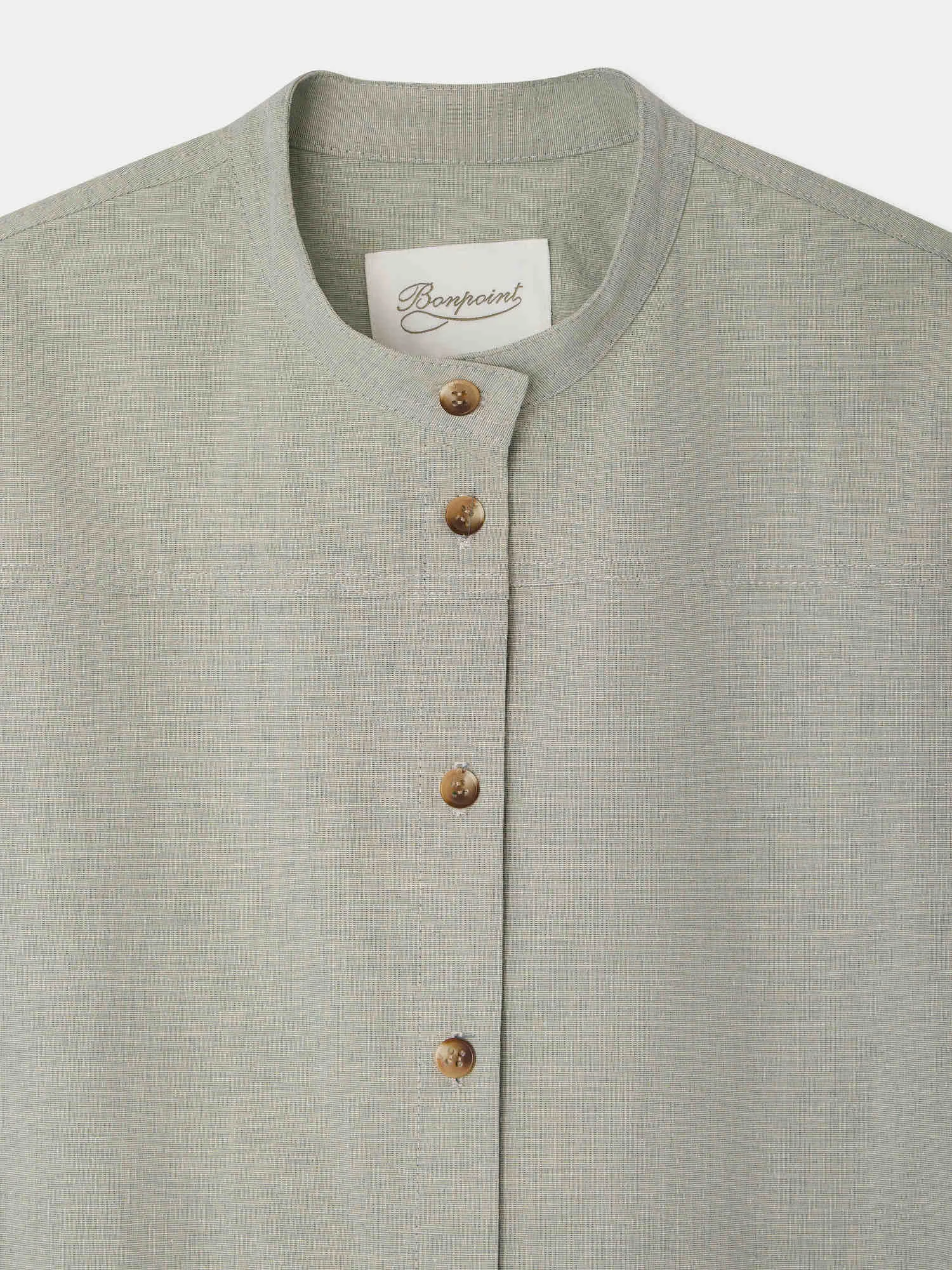 Robe Lyla à col officier et fendue dans le dos sold by Bonpoint product image thumbnail 4