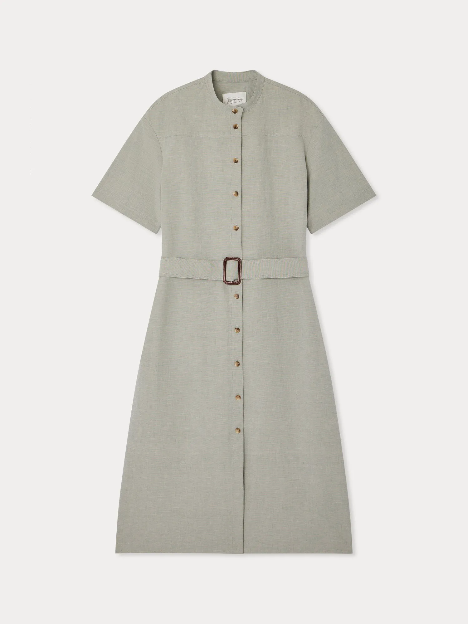 Robe Lyla à col officier et fendue dans le dos sold by Bonpoint product image thumbnail 2