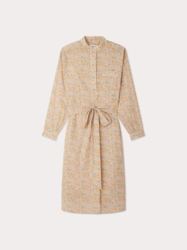 Bonpoint x Vanessa Seward Robe Egee ceinturée en tissu Liberty made by Bonpoint