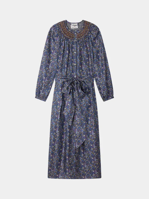 Bonpoint x Vanessa Seward Robe Eclipse en tissu Liberty soie made by Bonpoint