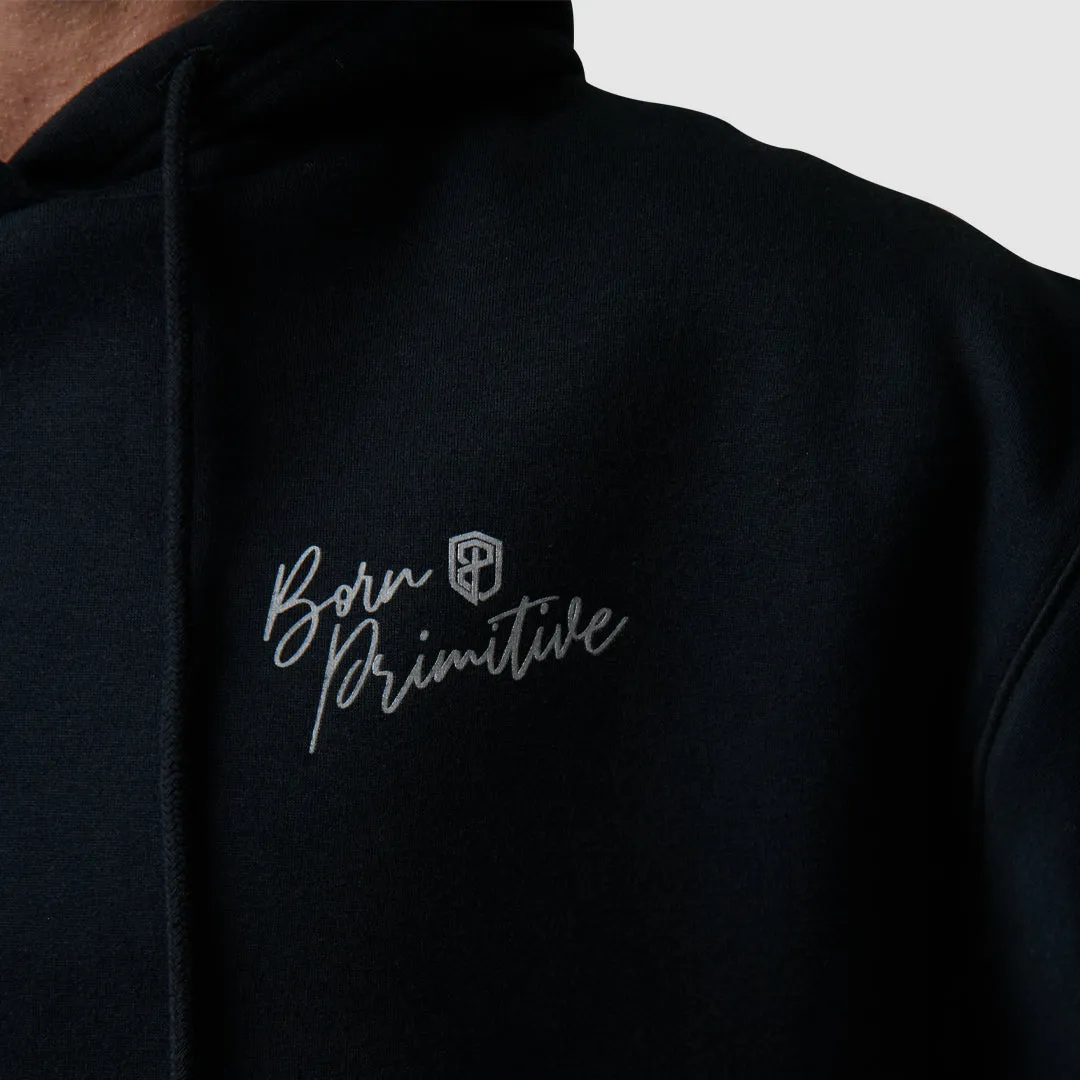 Revival Cropped Fleece Hoodie (Black) sold by Born Primitive product image thumbnail 5