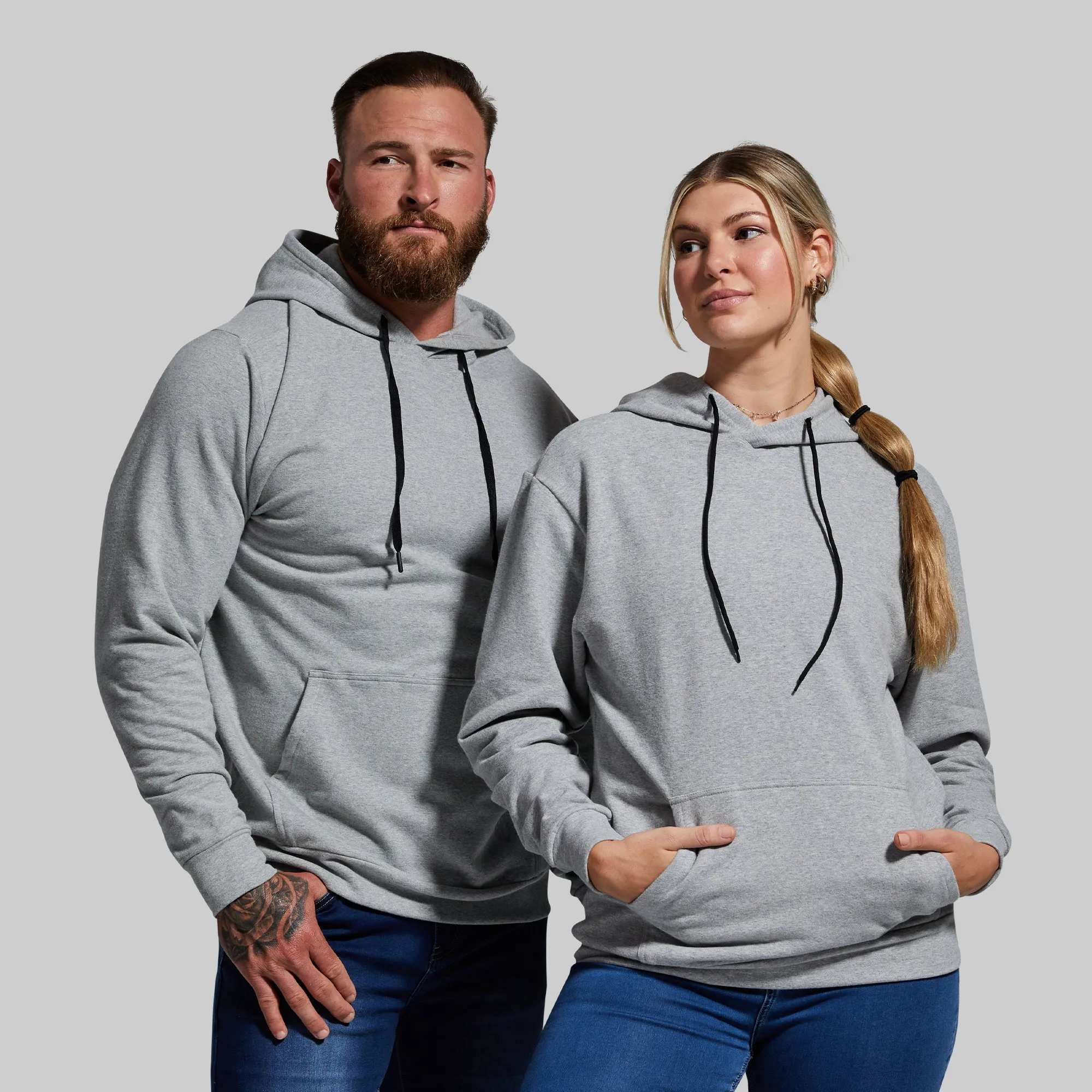 Unmatched Unisex Hoodie (Heather Grey) sold by Born Primitive product image thumbnail 5