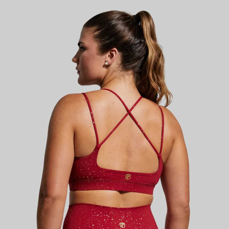 Exhale Sports Bra (Ruby Gold) sold by Born Primitive