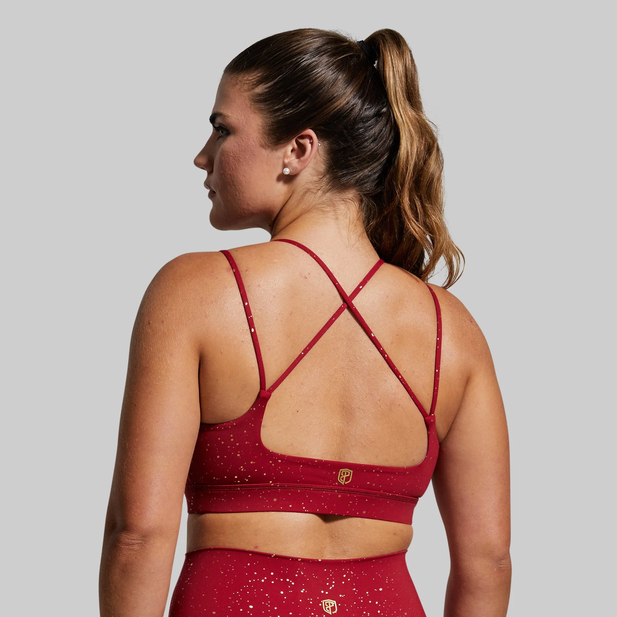Exhale Sports Bra (Ruby Gold) sold by Born Primitive