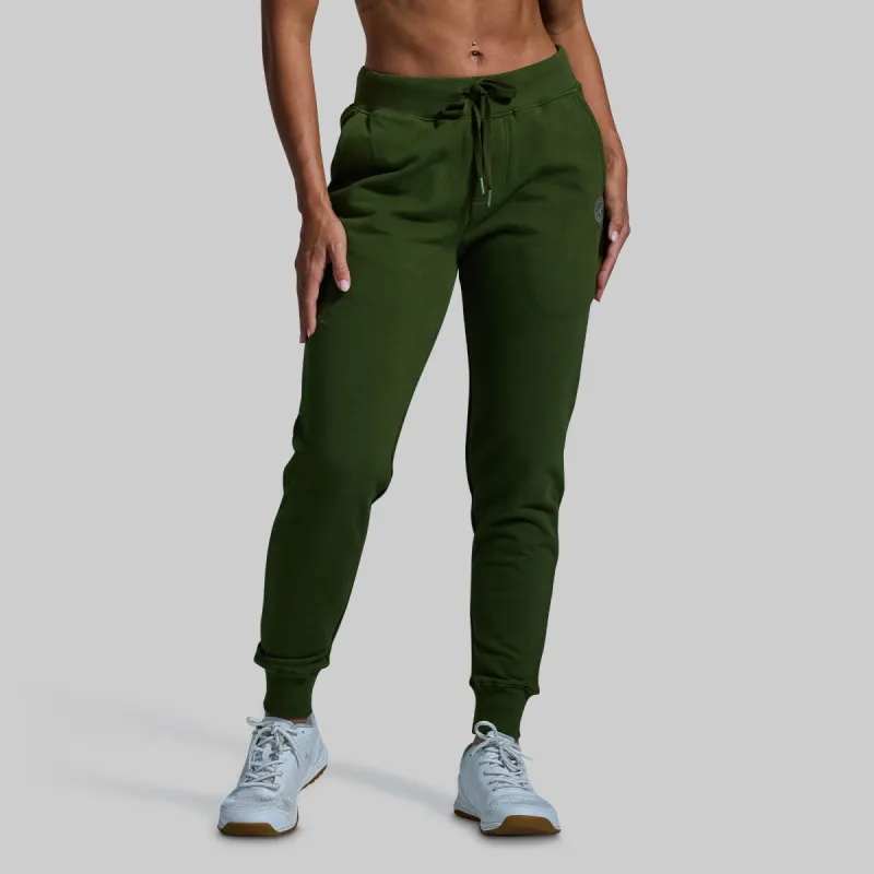 Women's Unmatched Jogger (Military Green) sold by Born Primitive