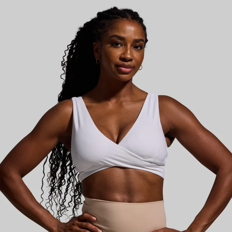 Embrace Sports Bra (White) sold by Born Primitive