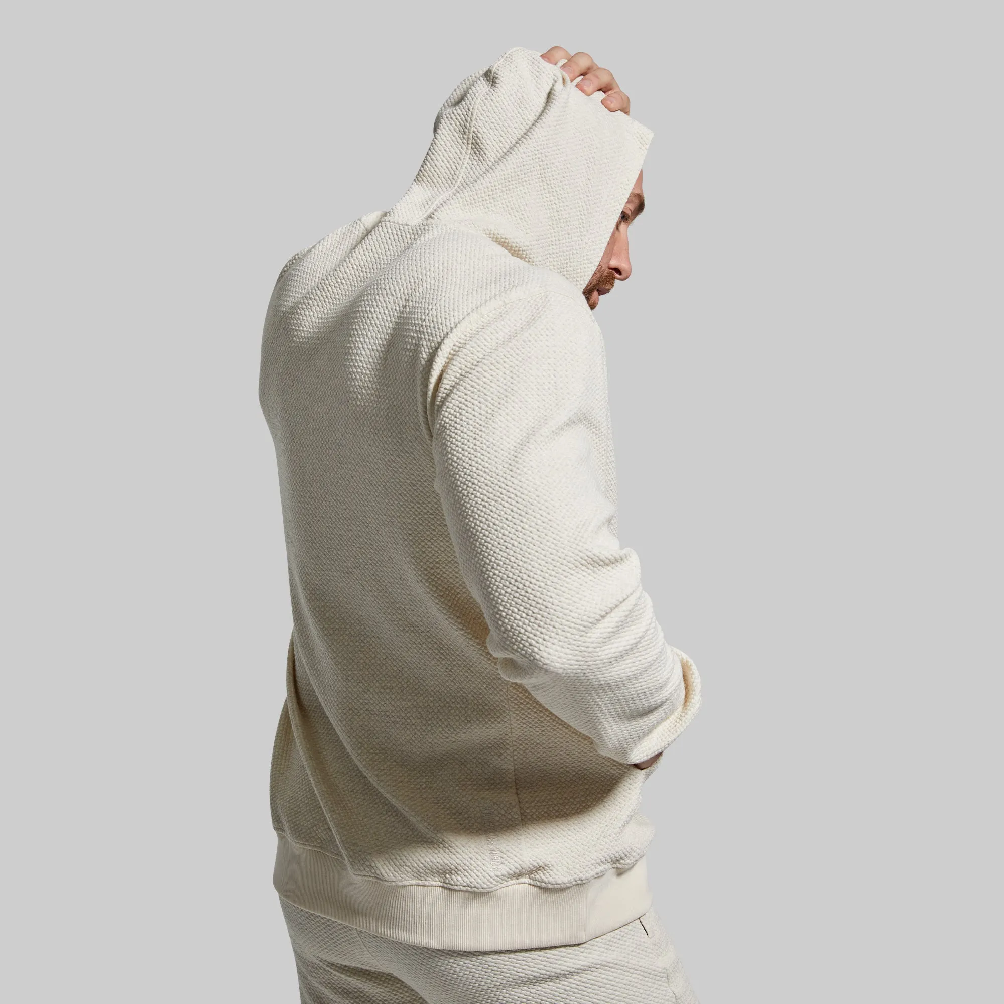 Men's Cloud Hoodie (Heather Oatmeal) sold by Born Primitive product image thumbnail 3