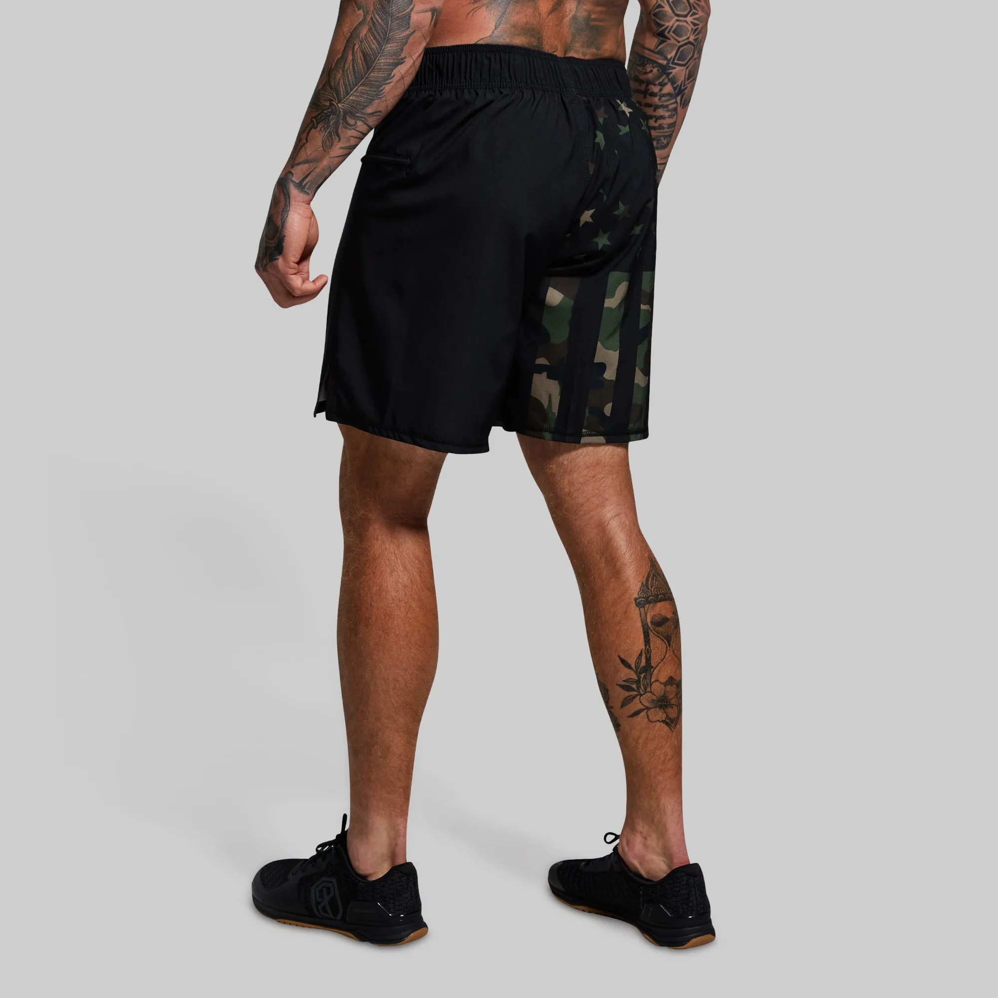 American Defender Short Velcro 3.0 (Woodland Patriot) sold by Born Primitive product image thumbnail 5