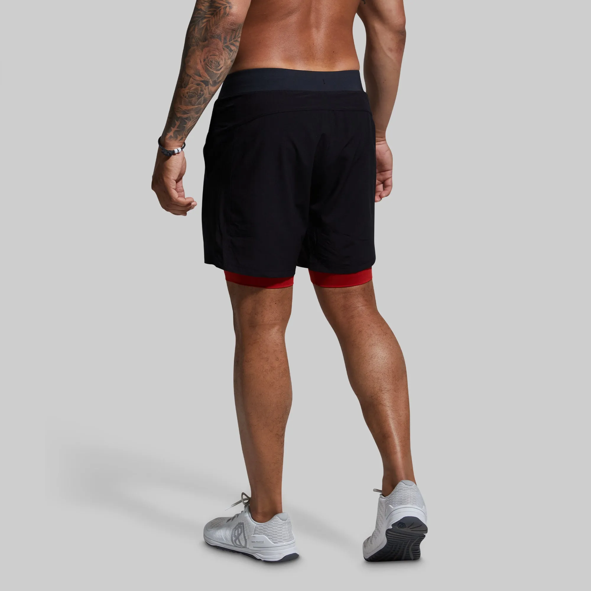 Versatile Short w/ Compression 7" (Thin Red Line Gunmetal) sold by Born Primitive product image thumbnail 2