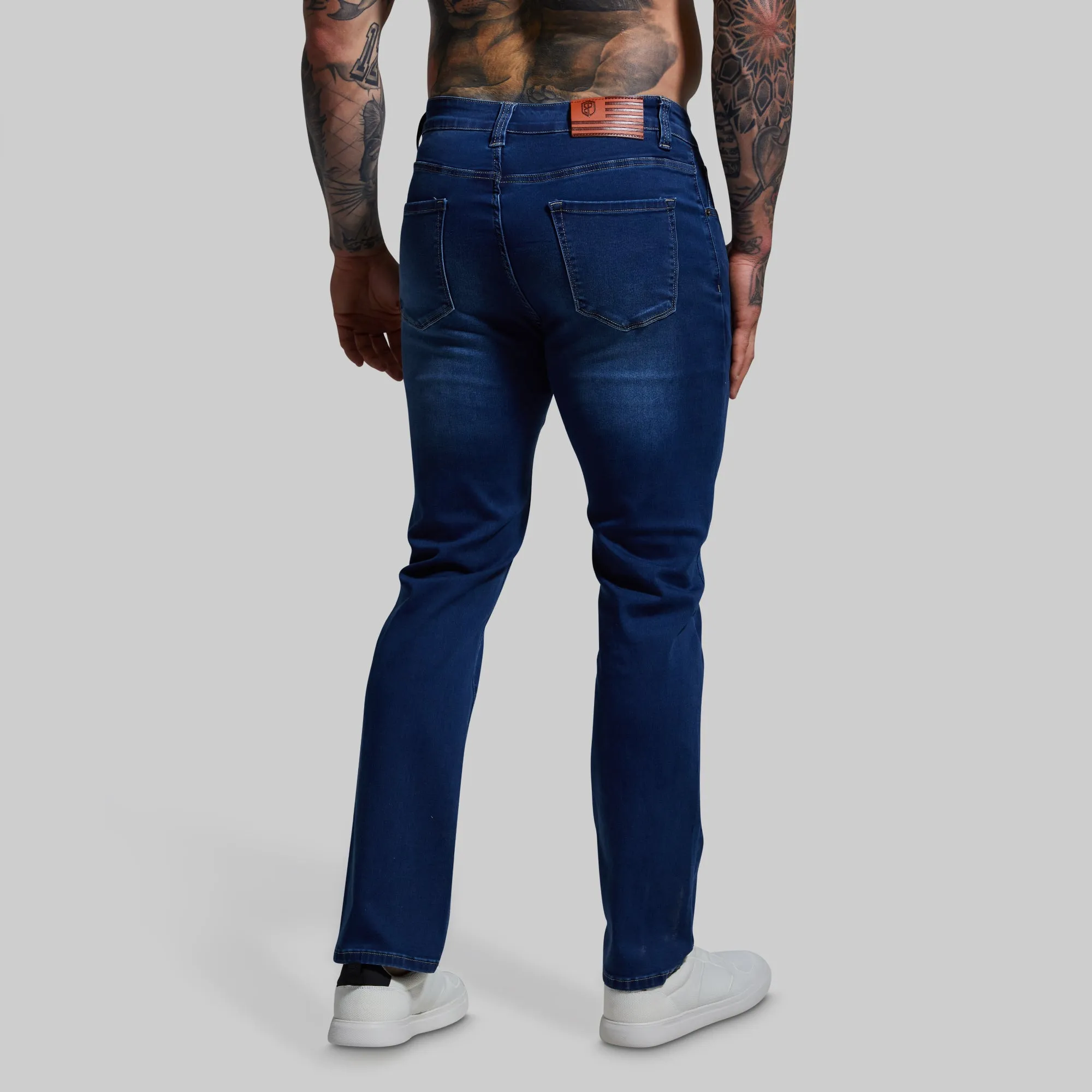FLEX Stretchy Athletic Fit Jean (Dark Wash) sold by Born Primitive product image thumbnail 2
