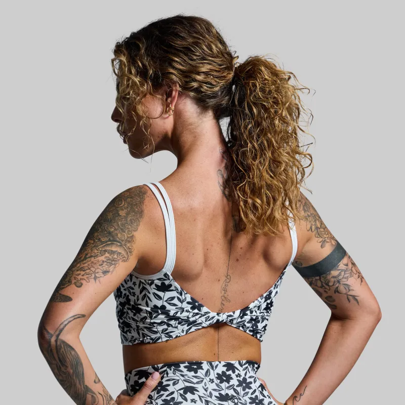 Don't Get It Twisted Sports Bra (Dark Daisy) sold by Born Primitive