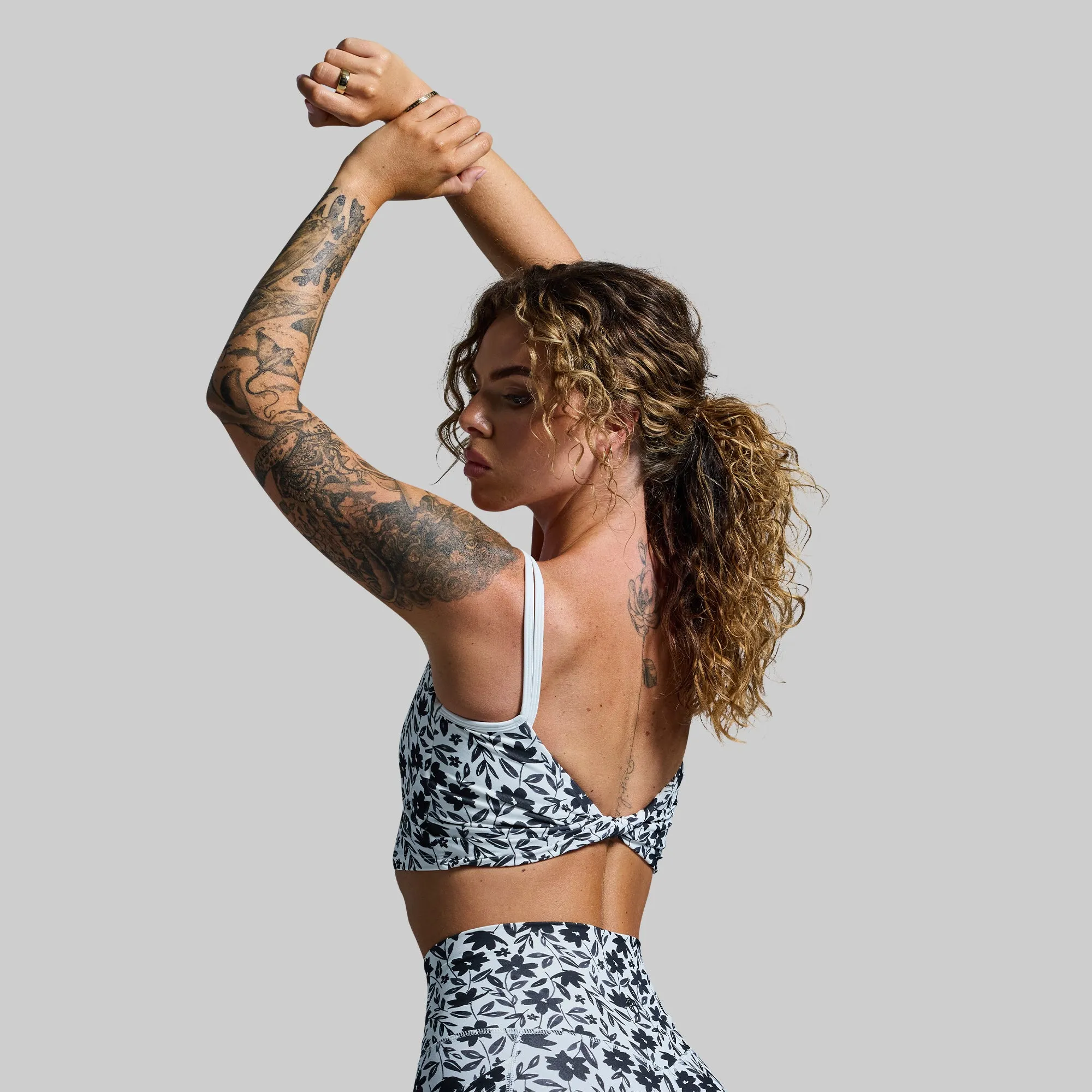 Don't Get It Twisted Sports Bra (Dark Daisy) sold by Born Primitive product image thumbnail 4