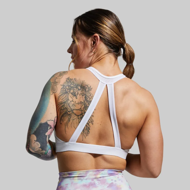 Shoots Sports Bra (White) sold by Born Primitive