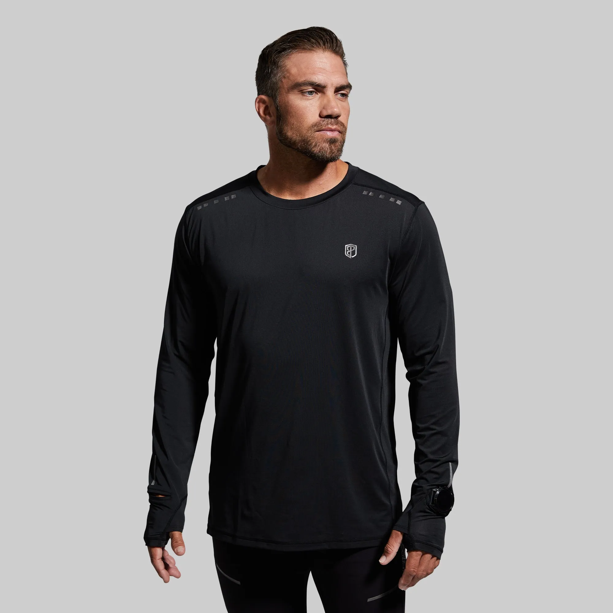 Men's Endurance Long Sleeve Shirt (Black) sold by Born Primitive