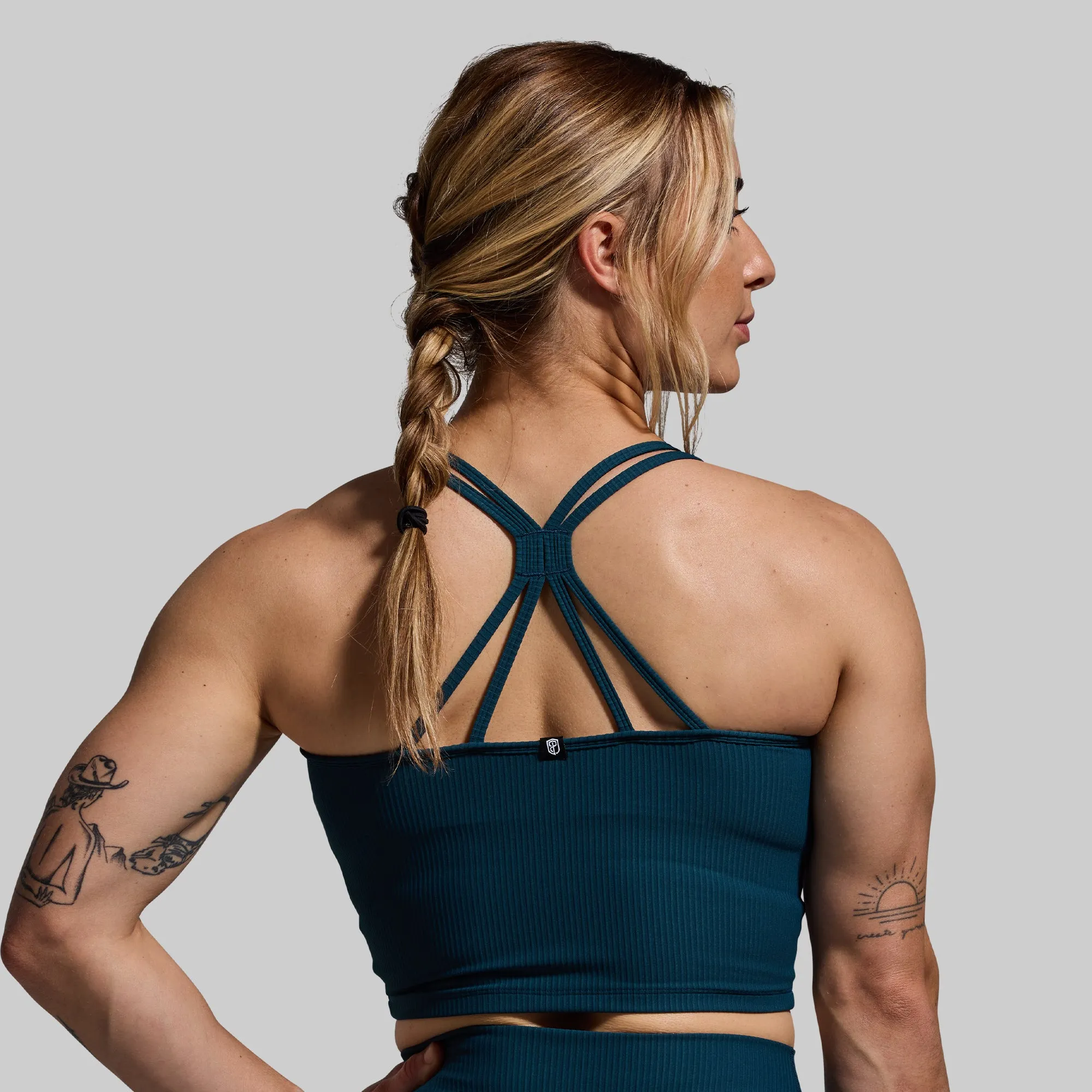 Limitless Sports Bra (Undertow) sold by Born Primitive