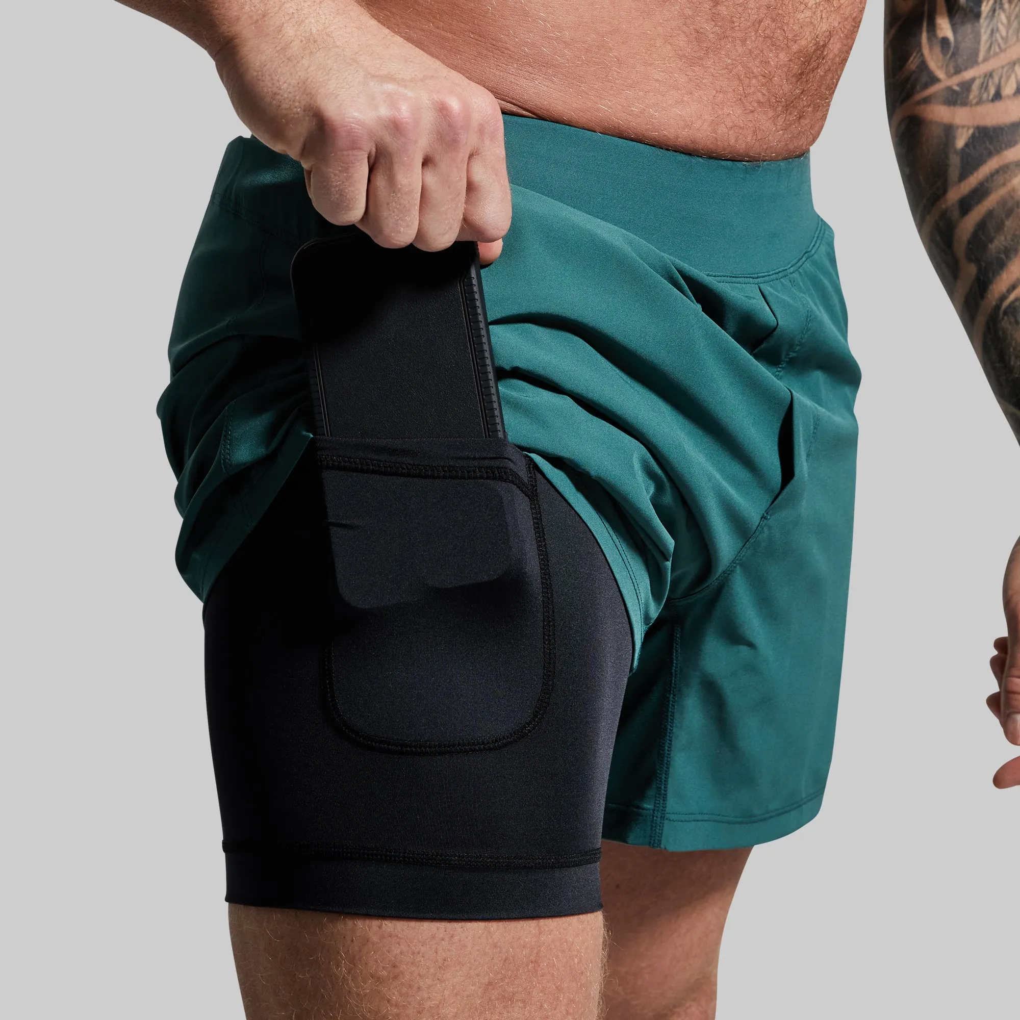 Versatile Short w/ Compression 5" (Leaf) sold by Born Primitive product image thumbnail 2