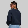 Unmatched Cropped Crew Sweatshirt (Blueberry) sold by Born Primitive