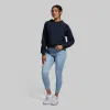Unmatched Cropped Crew Sweatshirt (Blueberry) sold by Born Primitive