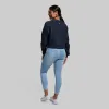 Unmatched Cropped Crew Sweatshirt (Blueberry) sold by Born Primitive
