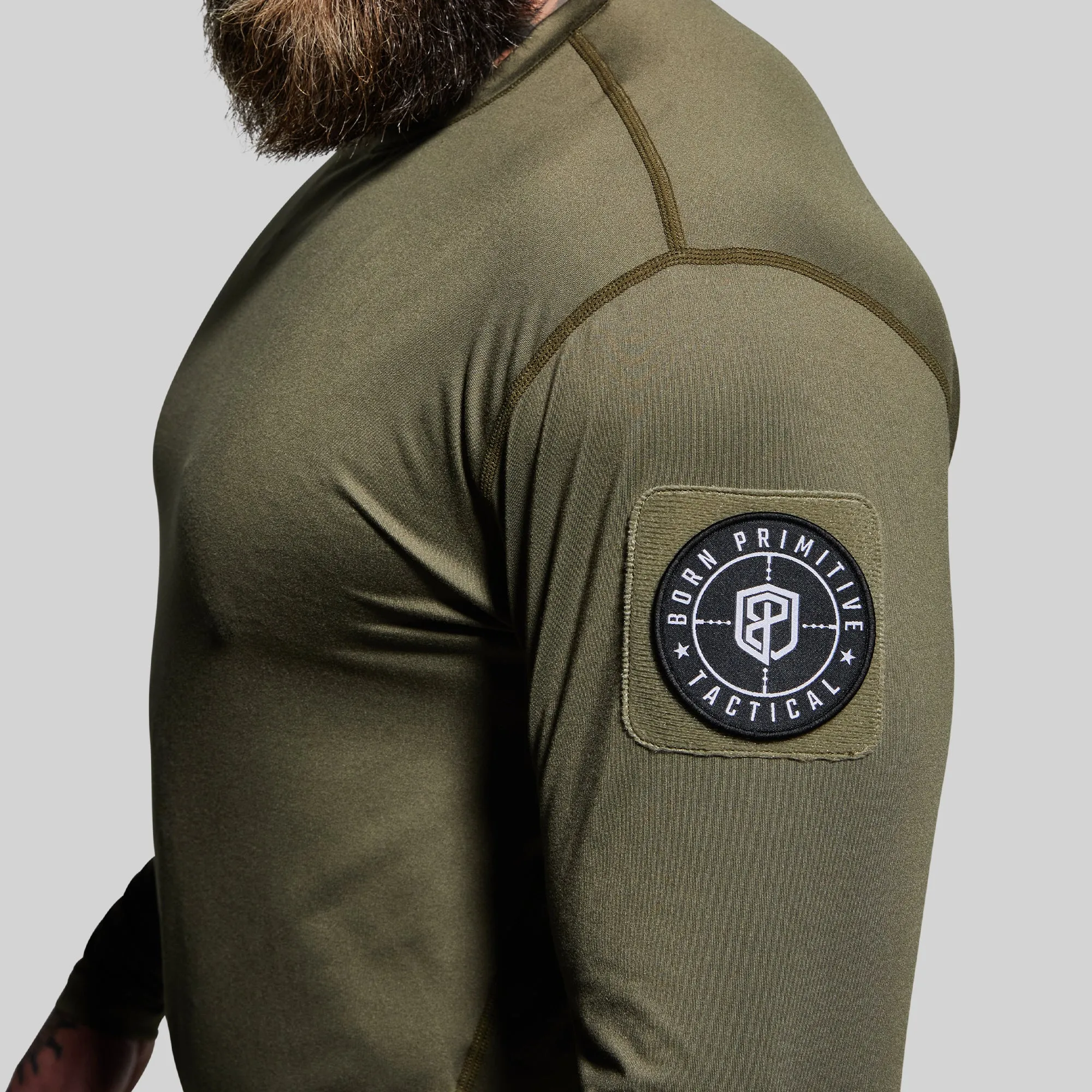 Long Sleeve Range Shirt (OD Green-Velcro) sold by Born Primitive product image thumbnail 2