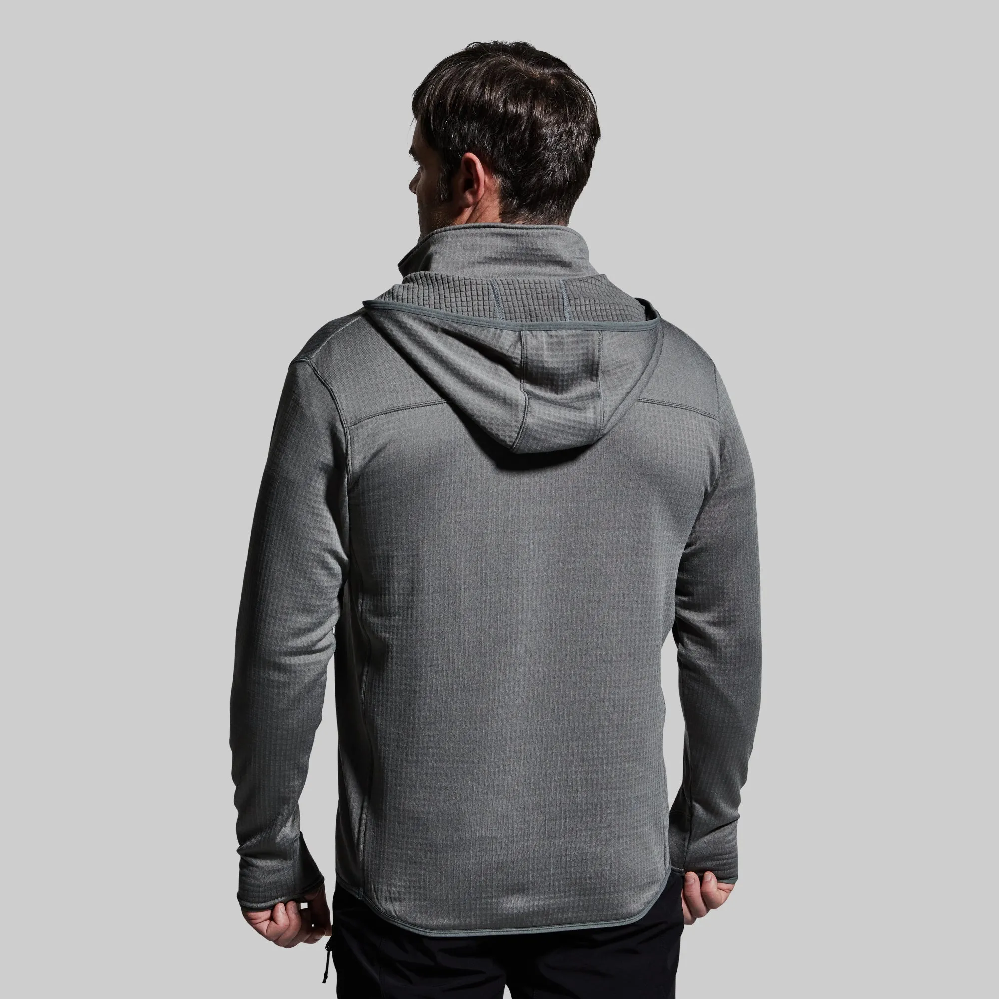 Men's Quiver Half Zip Hoodie (Wolf Grey) sold by Born Primitive product image thumbnail 2