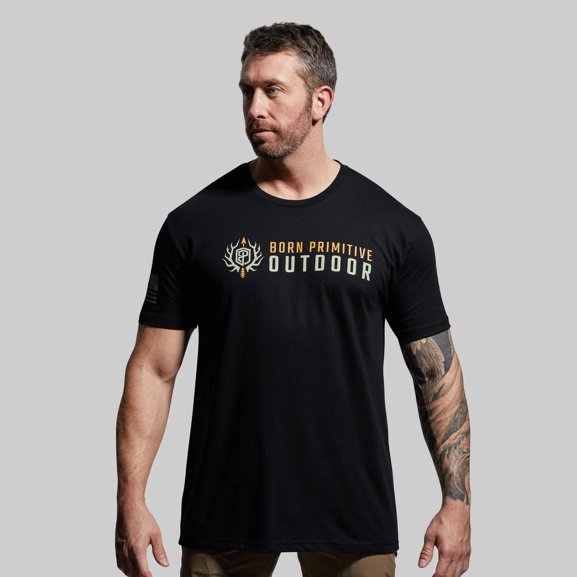 Outdoor Brand Tee (Black) sold by Born Primitive product image thumbnail 2