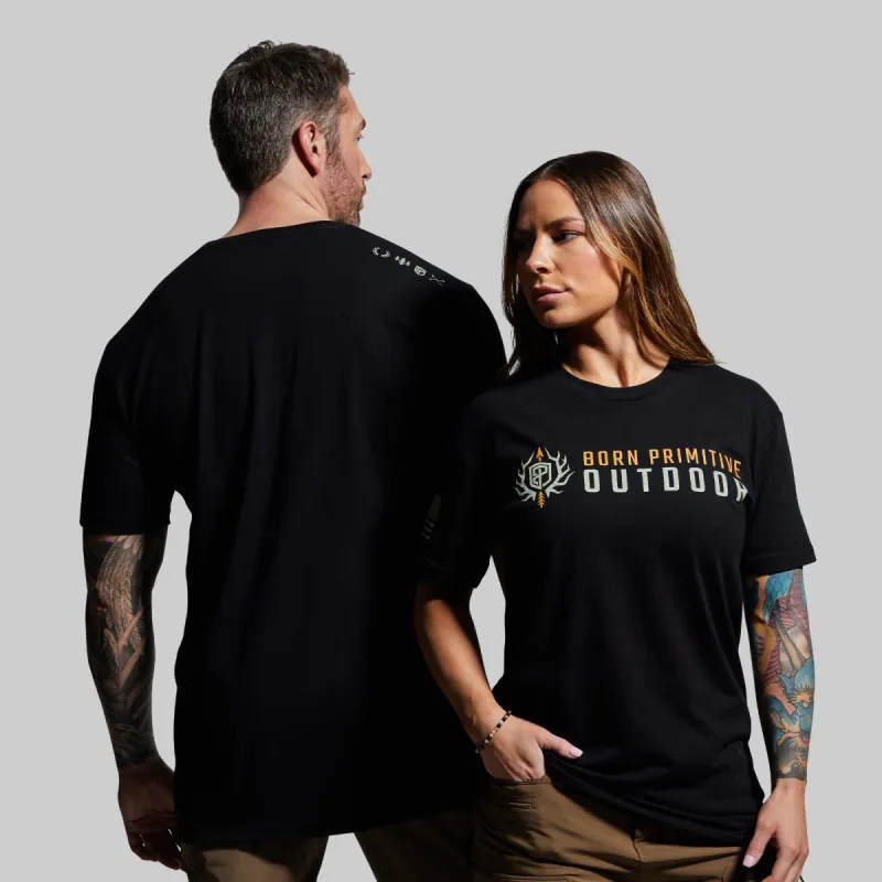 Outdoor Brand Tee (Black) sold by Born Primitive