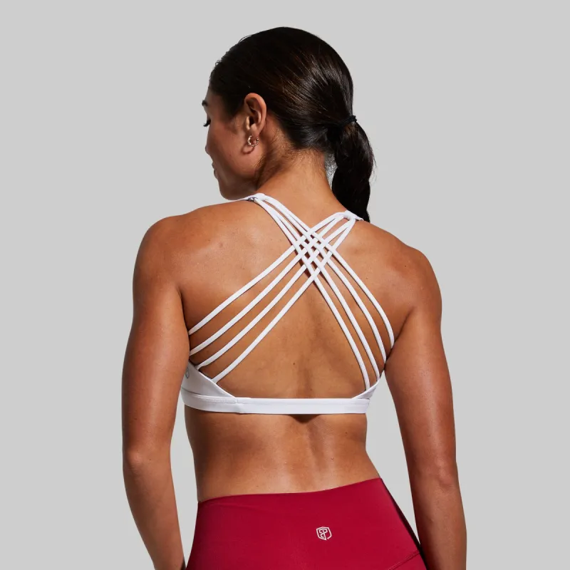 Vitality Sports Bra (White) sold by Born Primitive