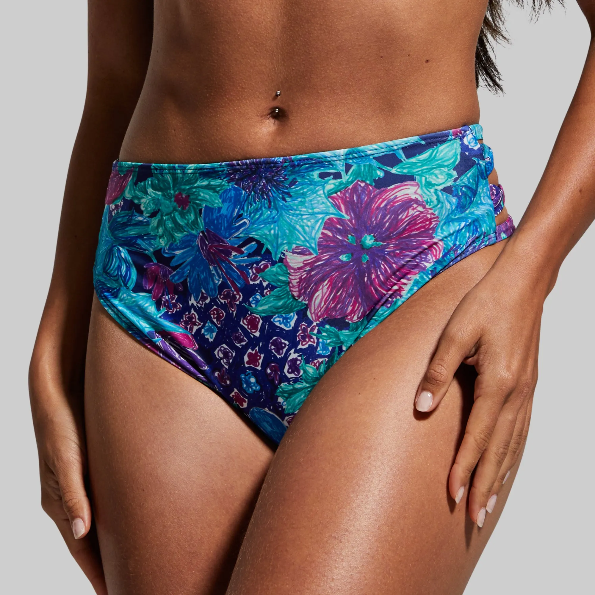 Sandbar Bikini Bottom (Summer Fields) sold by Born Primitive