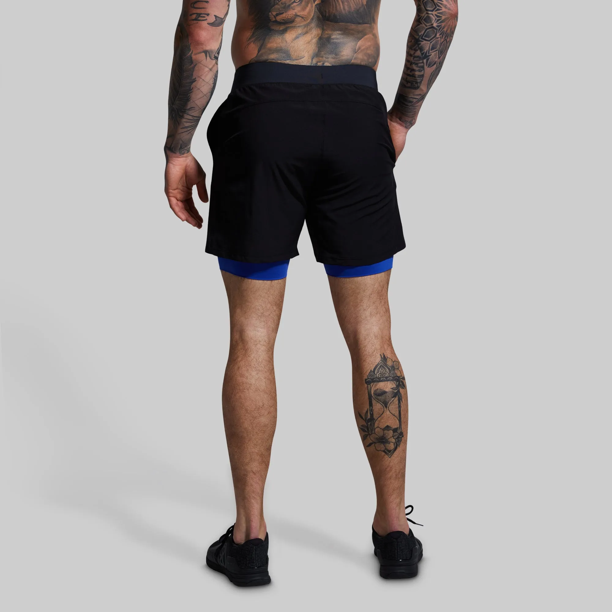 Versatile Short w/ Compression 7" (Thin Blue Line Gunmetal) sold by Born Primitive product image thumbnail 3