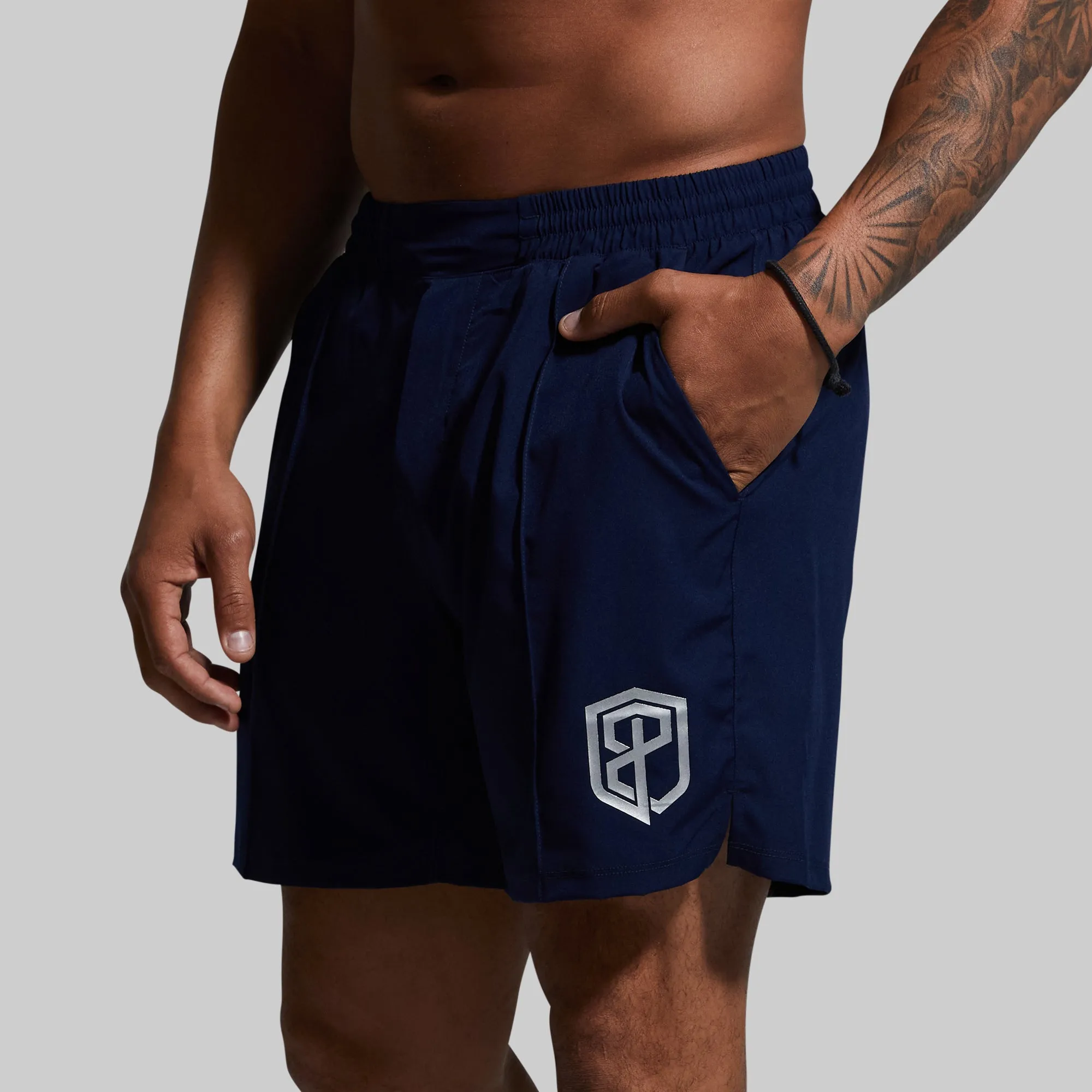 Training Short (Navy) sold by Born Primitive