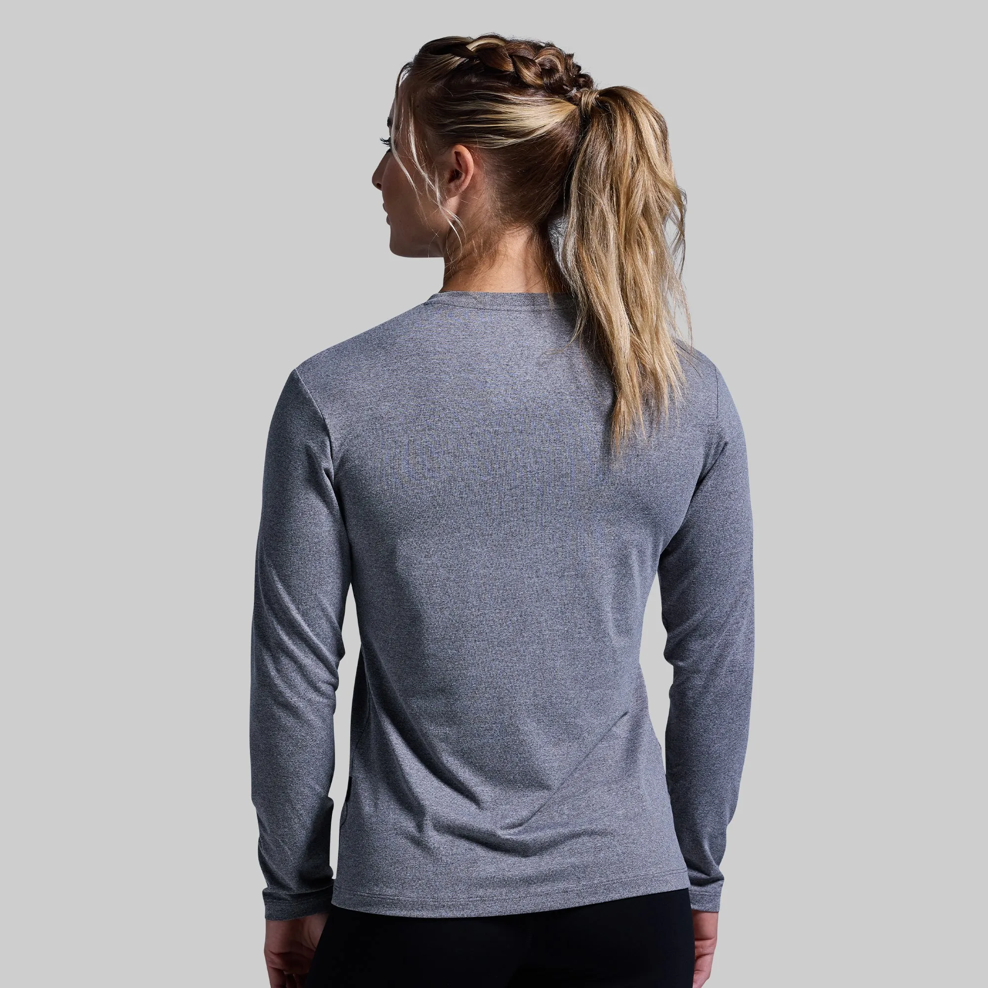 Women's BP Premium Basic Long Sleeve Crew (Heather Grey) sold by Born Primitive product image thumbnail 2