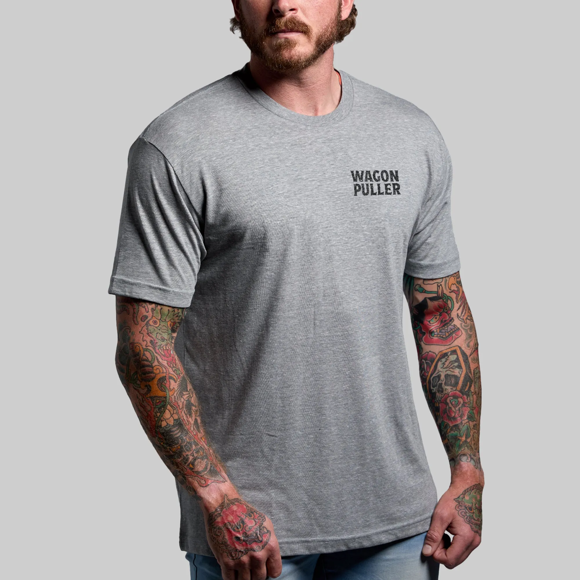 Wagon Puller Tee (Heather Grey) sold by Born Primitive product image thumbnail 2