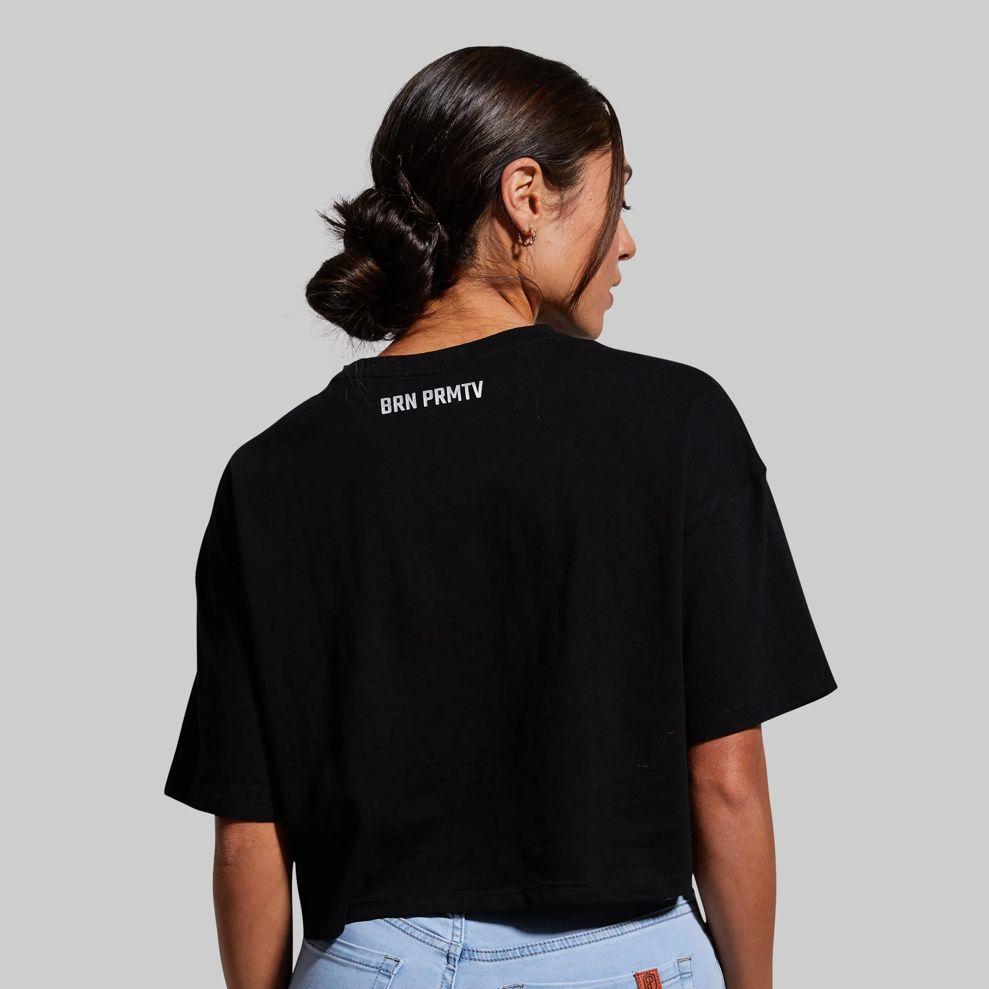 Training Crop Tee (Black) sold by Born Primitive product image thumbnail 2