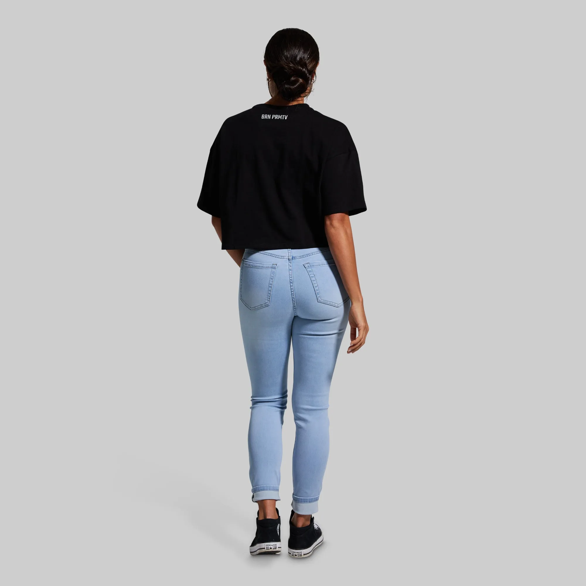 Training Crop Tee (Black) sold by Born Primitive product image thumbnail 3