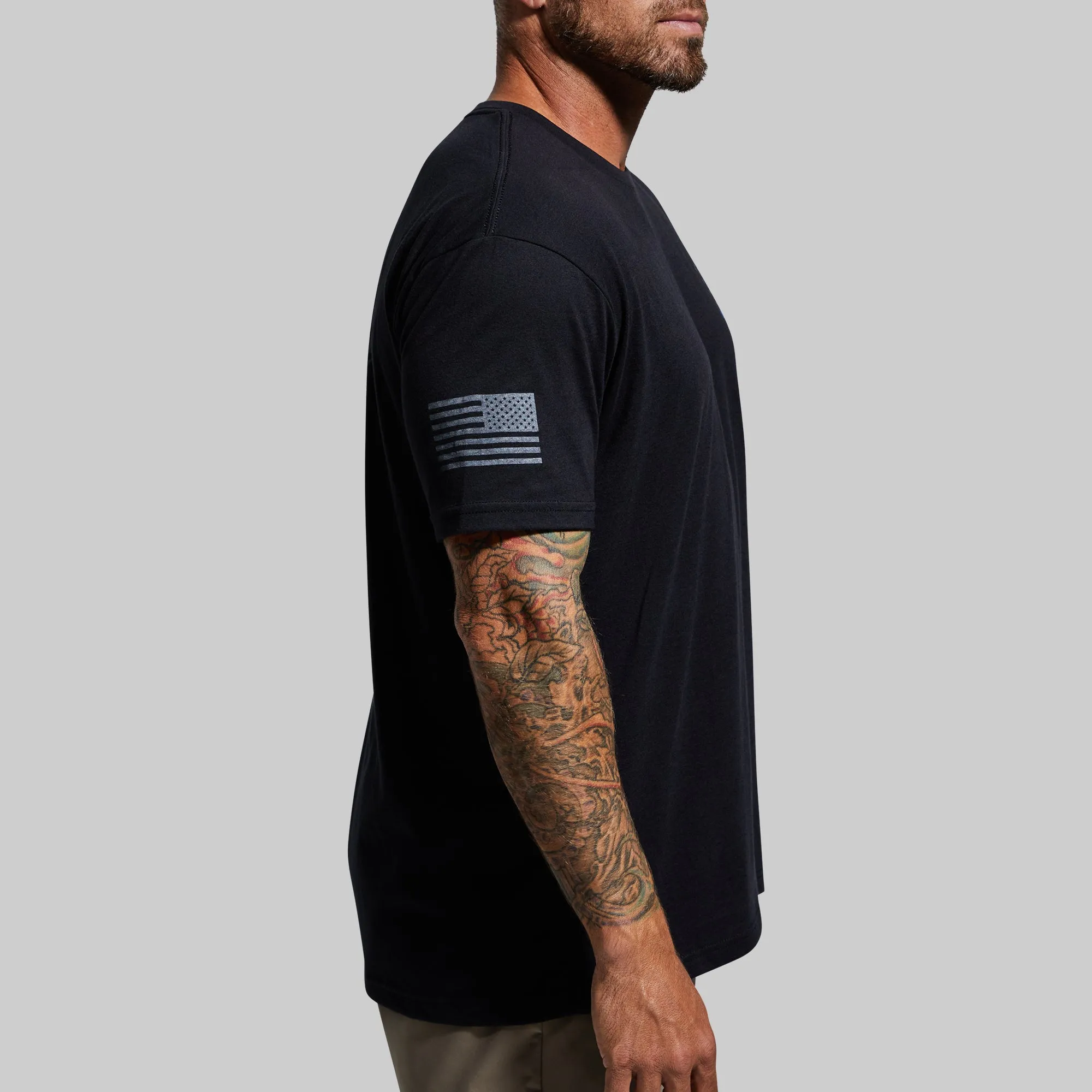 Honor the Fallen T-Shirt 2.0 (Thin Blue Line Police) sold by Born Primitive product image thumbnail 3