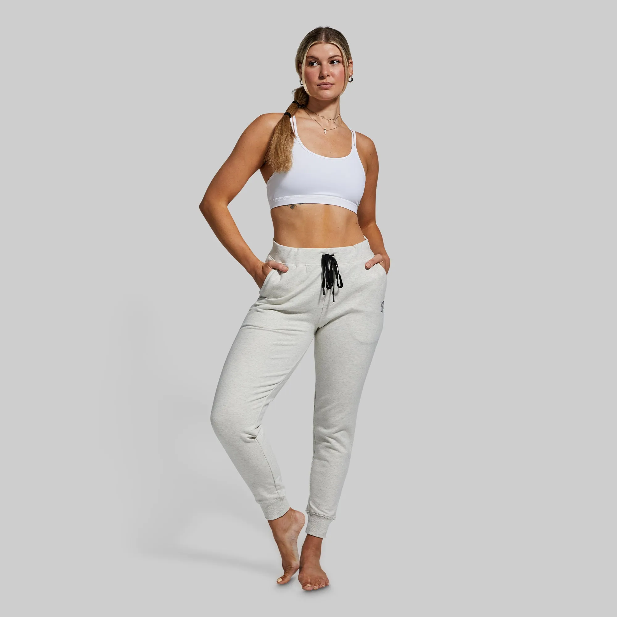 Women's Unmatched Jogger (Heather White) sold by Born Primitive product image thumbnail 4