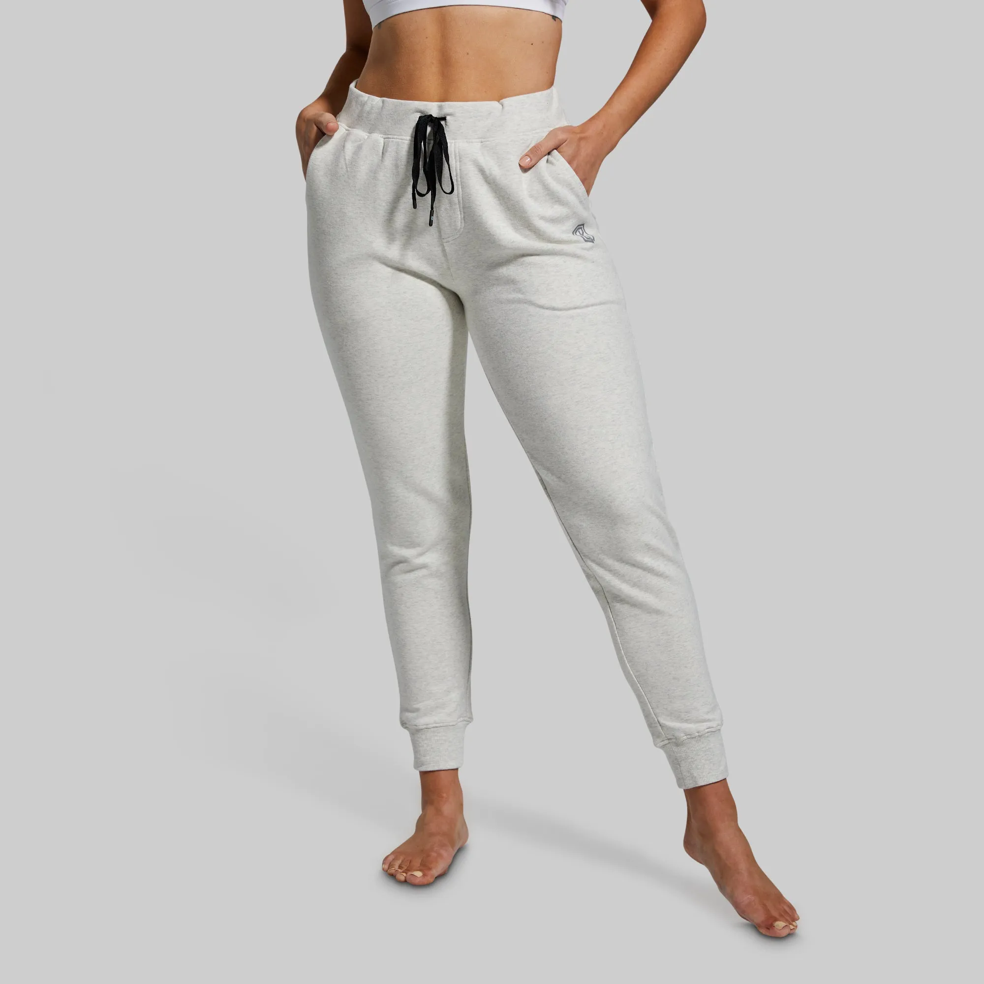 Women's Unmatched Jogger (Heather White) sold by Born Primitive