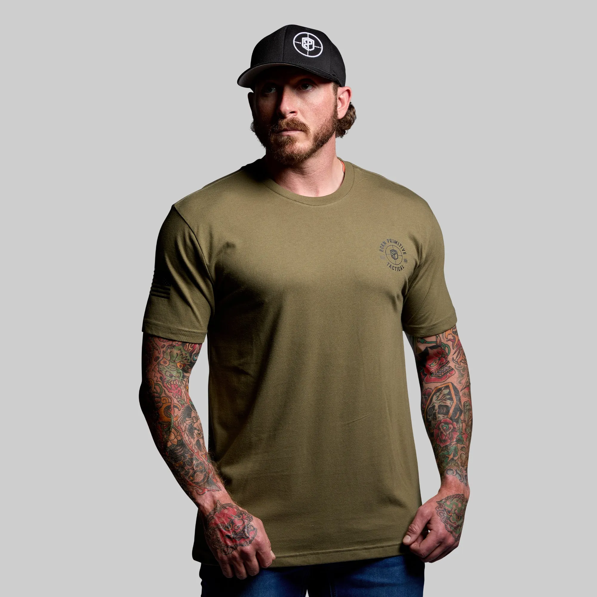 Tactical Reaper Tee (Tactical Green) sold by Born Primitive product image thumbnail 3