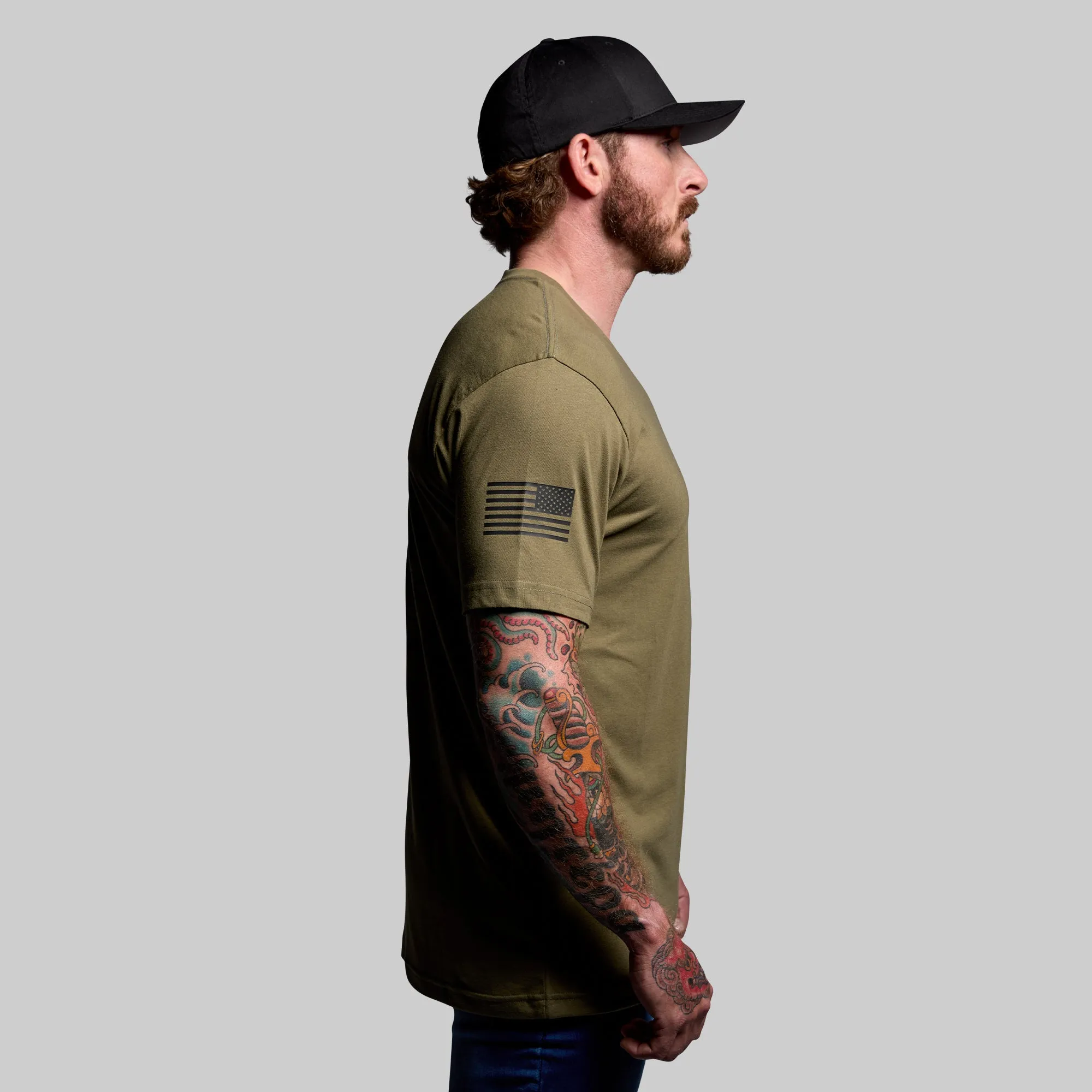 Tactical Reaper Tee (Tactical Green) sold by Born Primitive product image thumbnail 4