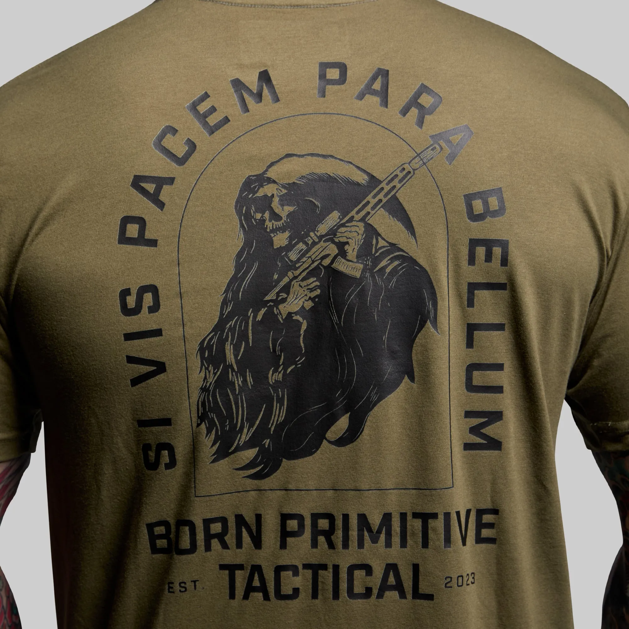 Tactical Reaper Tee (Tactical Green) sold by Born Primitive product image thumbnail 2