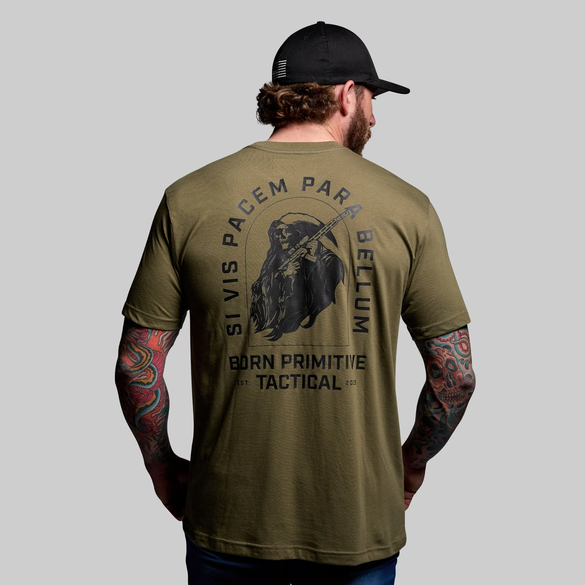 Tactical Reaper Tee (Tactical Green) sold by Born Primitive