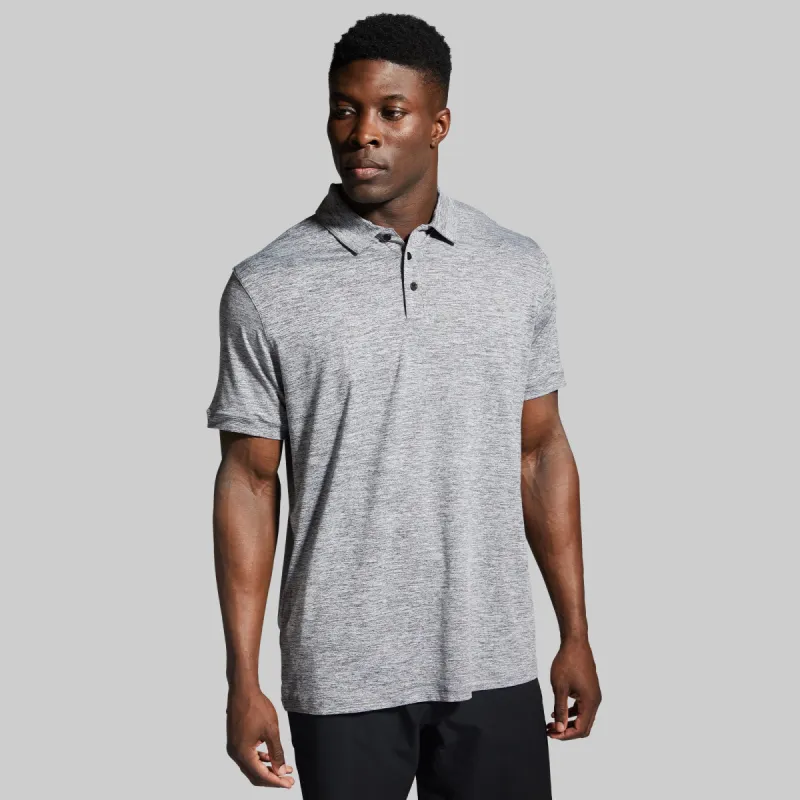 Athleisure Polo (Heather Grey) sold by Born Primitive