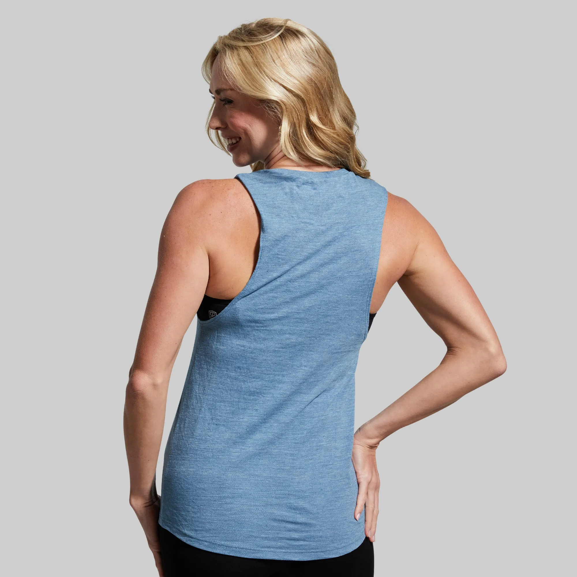 American Original Flowy Muscle Tank 2.0 (Denim Slub) sold by Born Primitive product image thumbnail 2