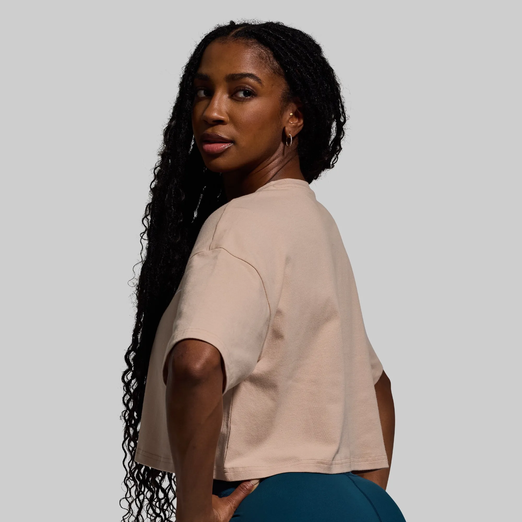 Training Crop Tee 2.0 (Barefoot-Script) sold by Born Primitive product image thumbnail 4