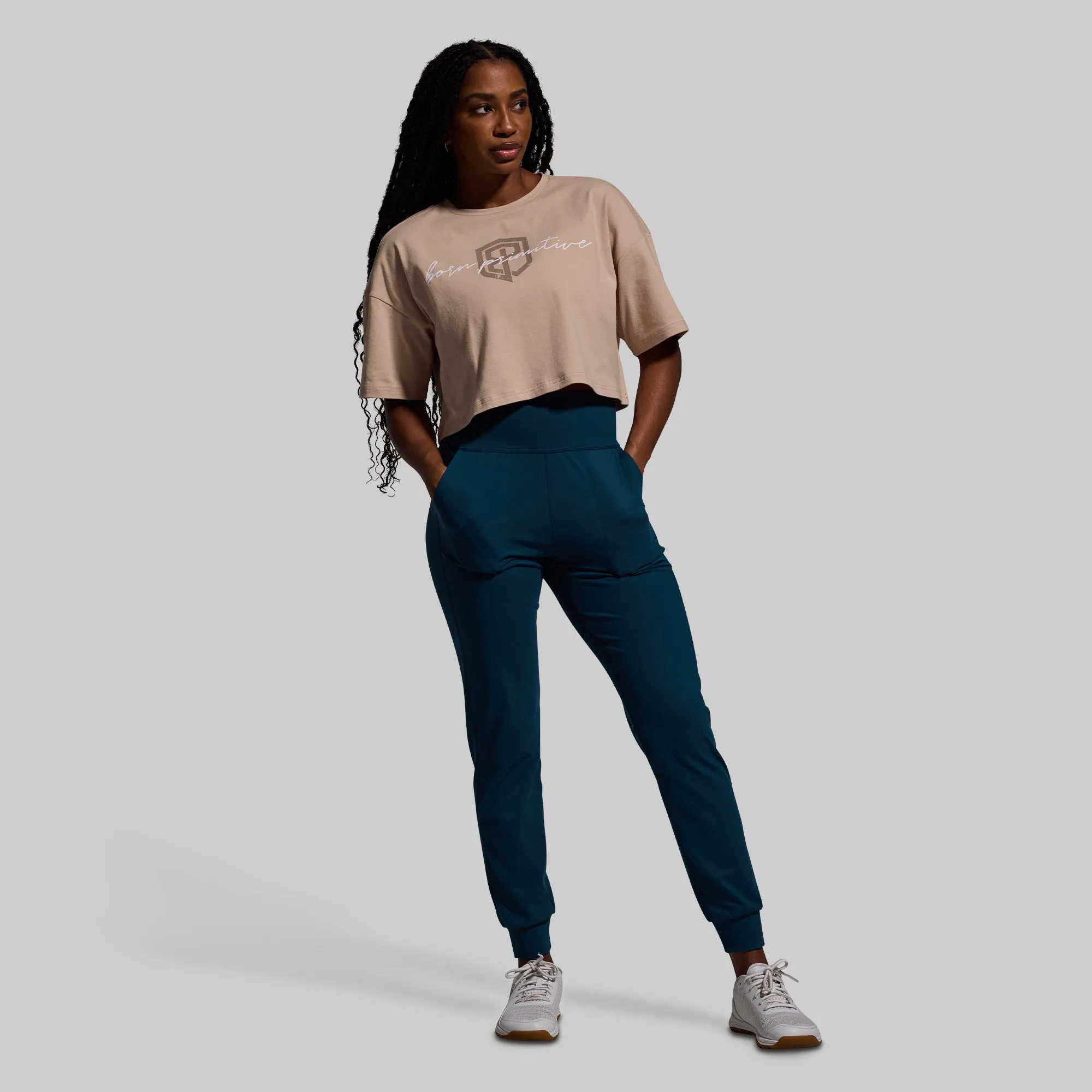 Training Crop Tee 2.0 (Barefoot-Script) sold by Born Primitive product image thumbnail 5